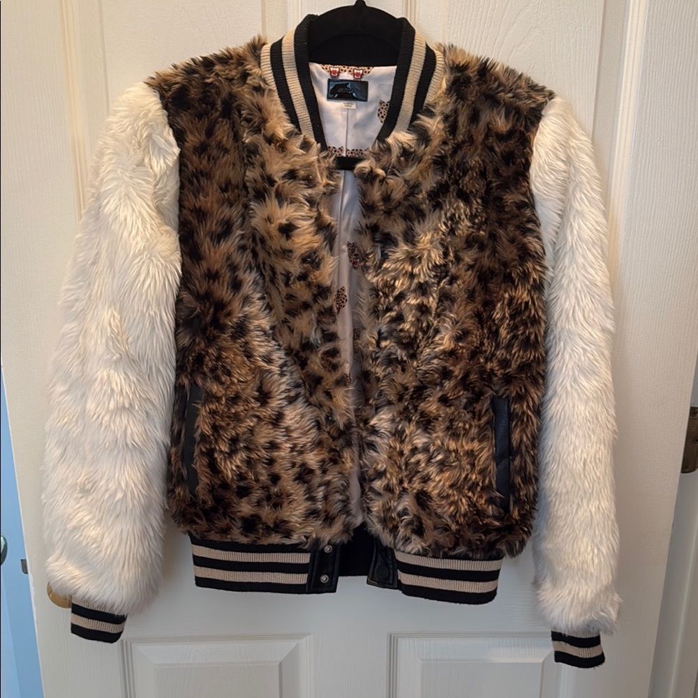 MOTHER Leopard Print Lined Jacket